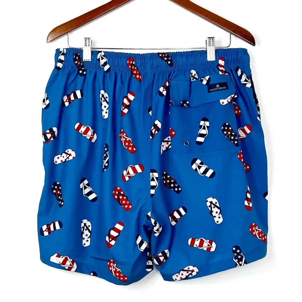 NEW Rainforest Flip-flop Swim Trunks Large